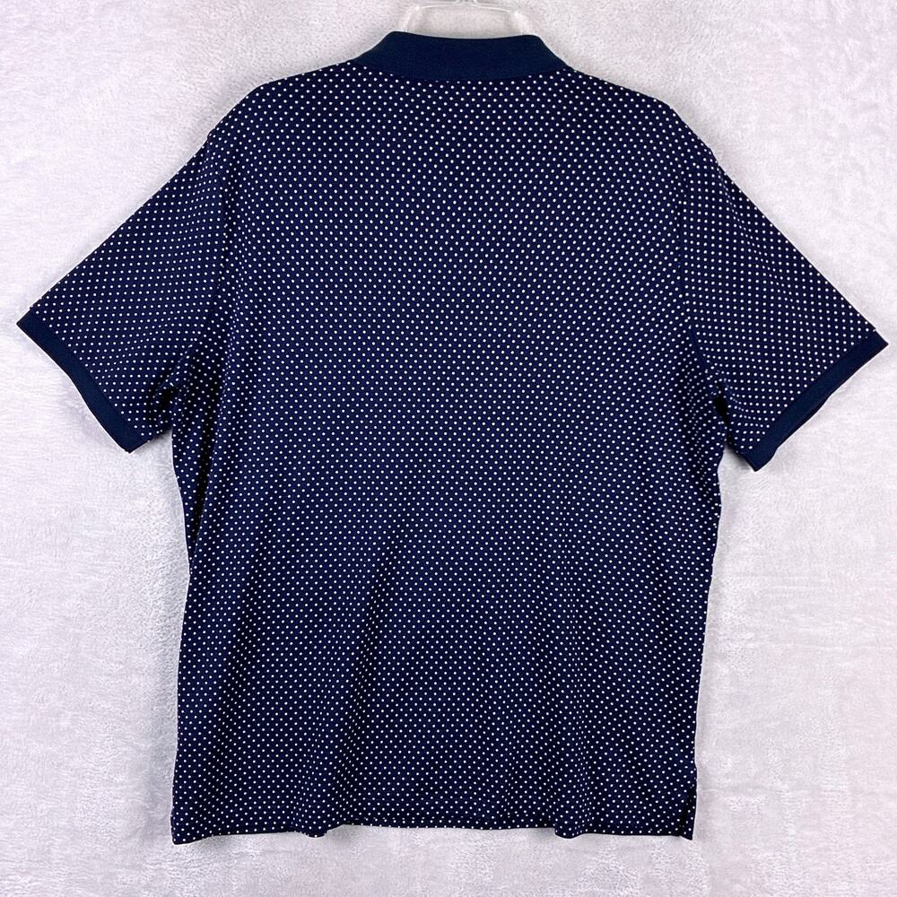 Polo Ralph Lauren Polo Shirt Mens L Navy White Polka Dot Preppy Classic Golf - Picture 3 of 8